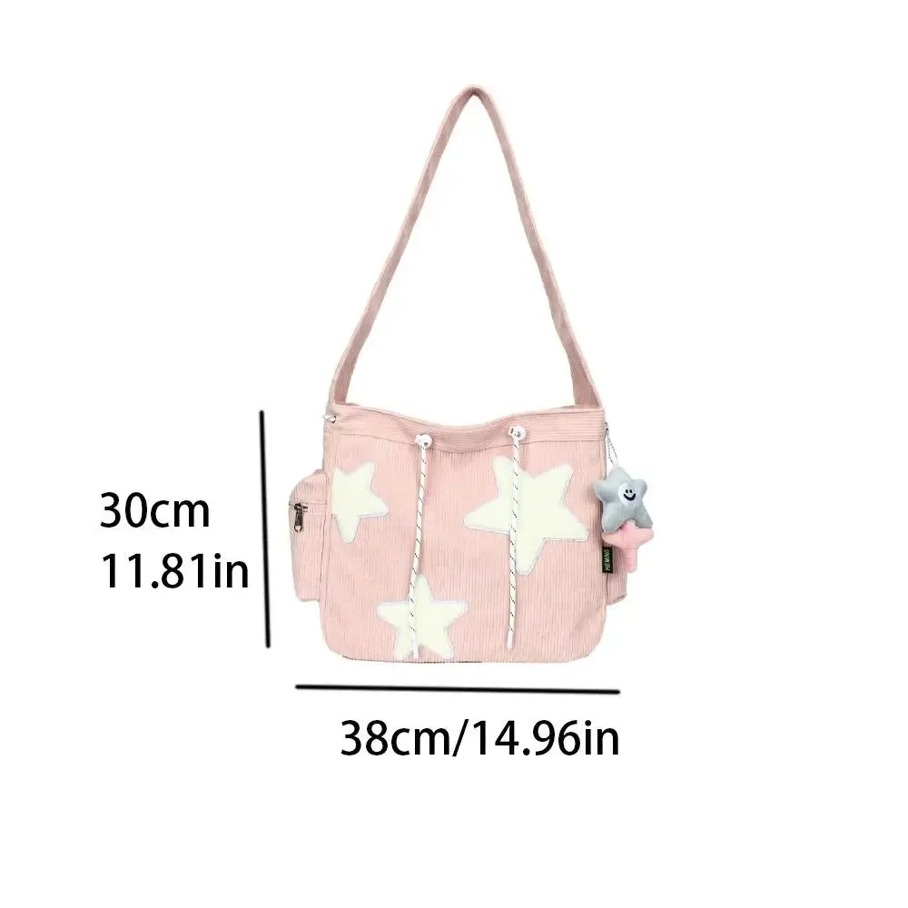 ✨💖 Velvet Starry Makeup Pouch 🌟 Cute Girls' Crossbody Bag 🎀 Stylish Cosmetic Organizer 👜