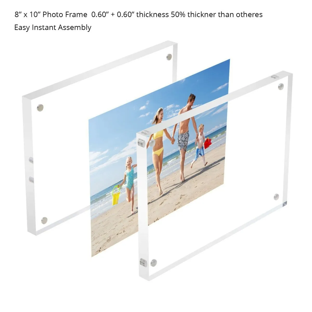 1 Pack 8x10 Acrylic Strong Magnetic Photo Frame