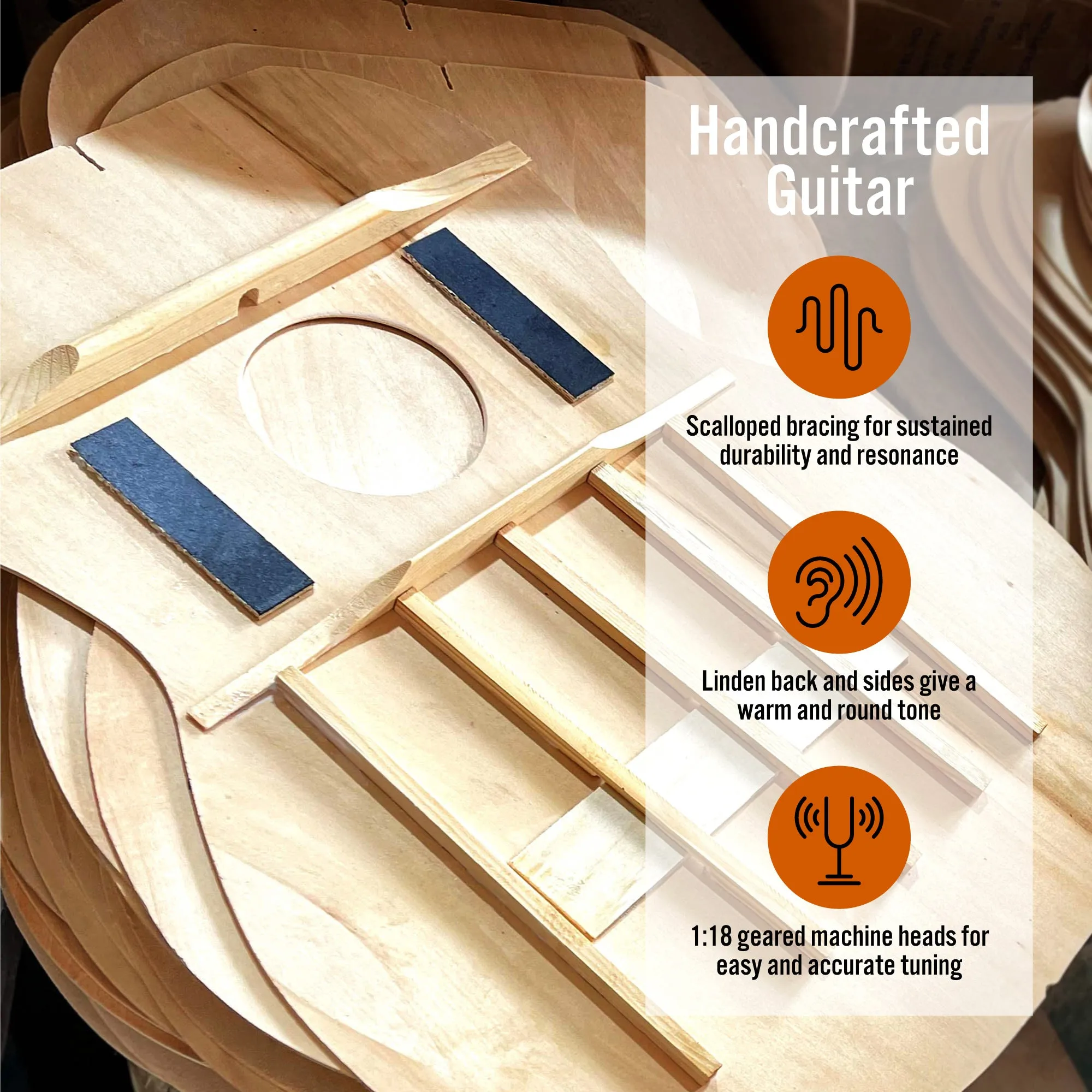 3rd Avenue Full Size Acoustic Guitar Premium Pack