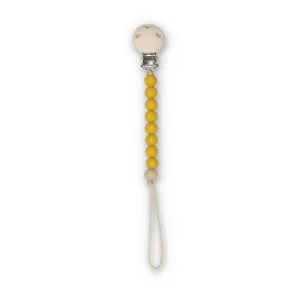 Abel pacifier strap - Ochre