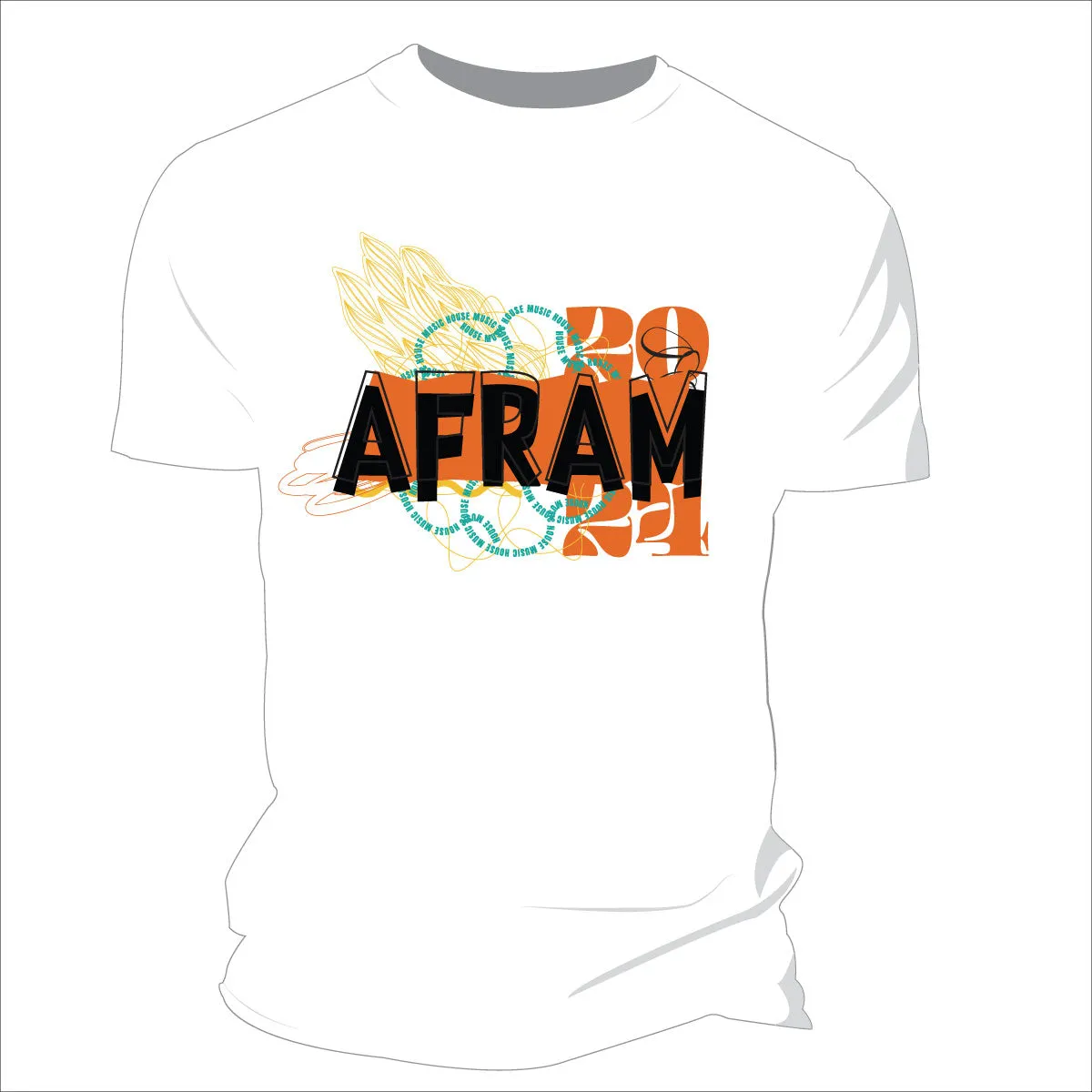 AFRAM 2024 LOGO White Unisex Tees
