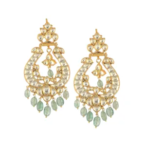AHANA GOLD PLATED  SILVER WITH STUDDED STONE