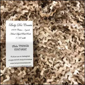 All Things Vintage Rick Rack - Lady Dots Creates