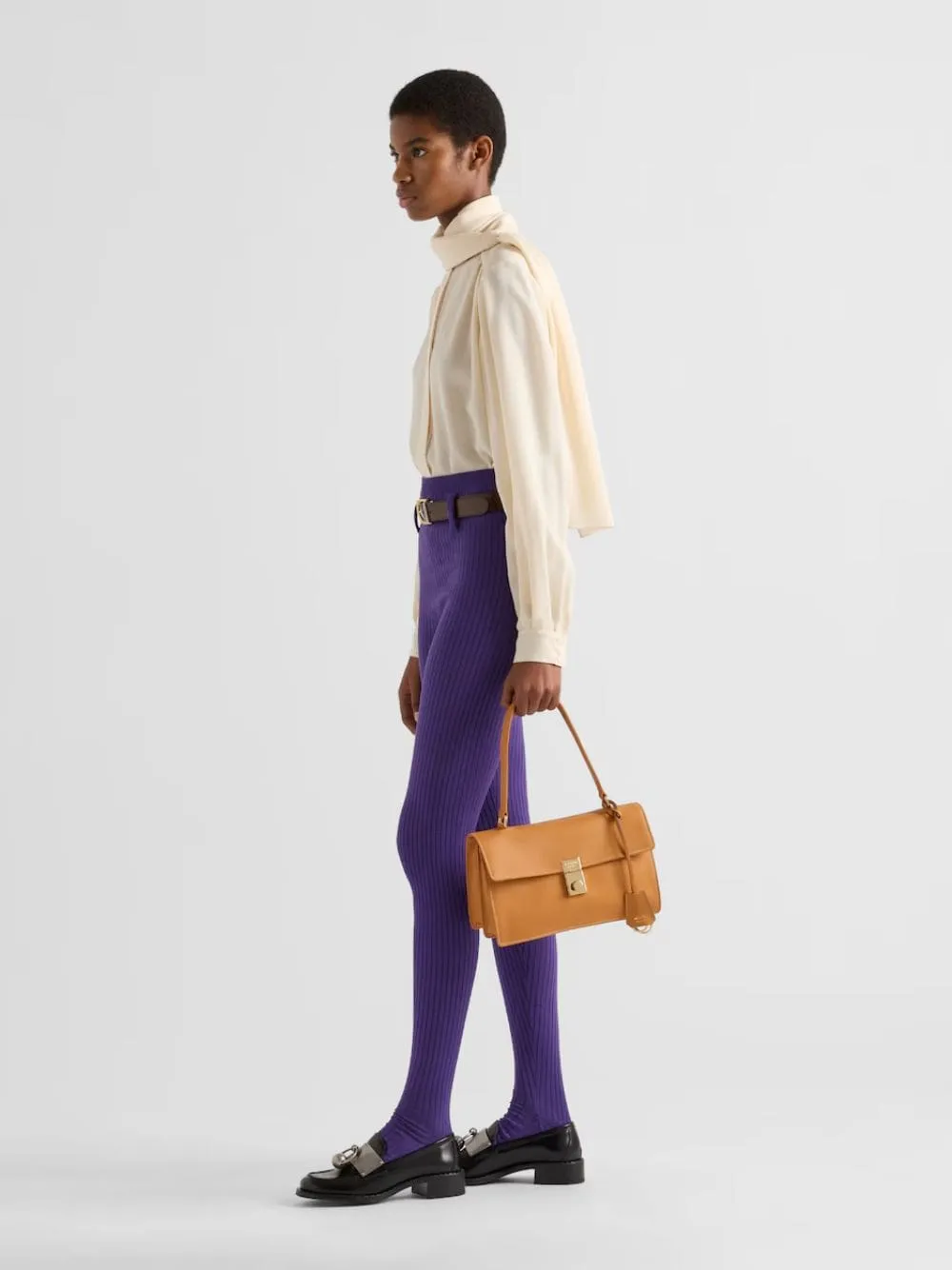 Amber Soft Sound Leather Shoulder Bag