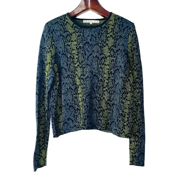 &amp; Other Stories Snake/Reptile Print Sweater Size S