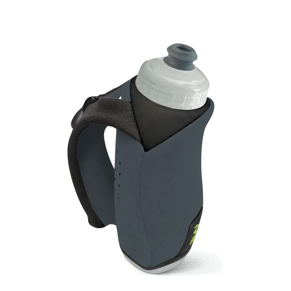 Amphipod Hydraform Ergo-Lite Handheld 10.5 oz Water Bottle in Charcoal