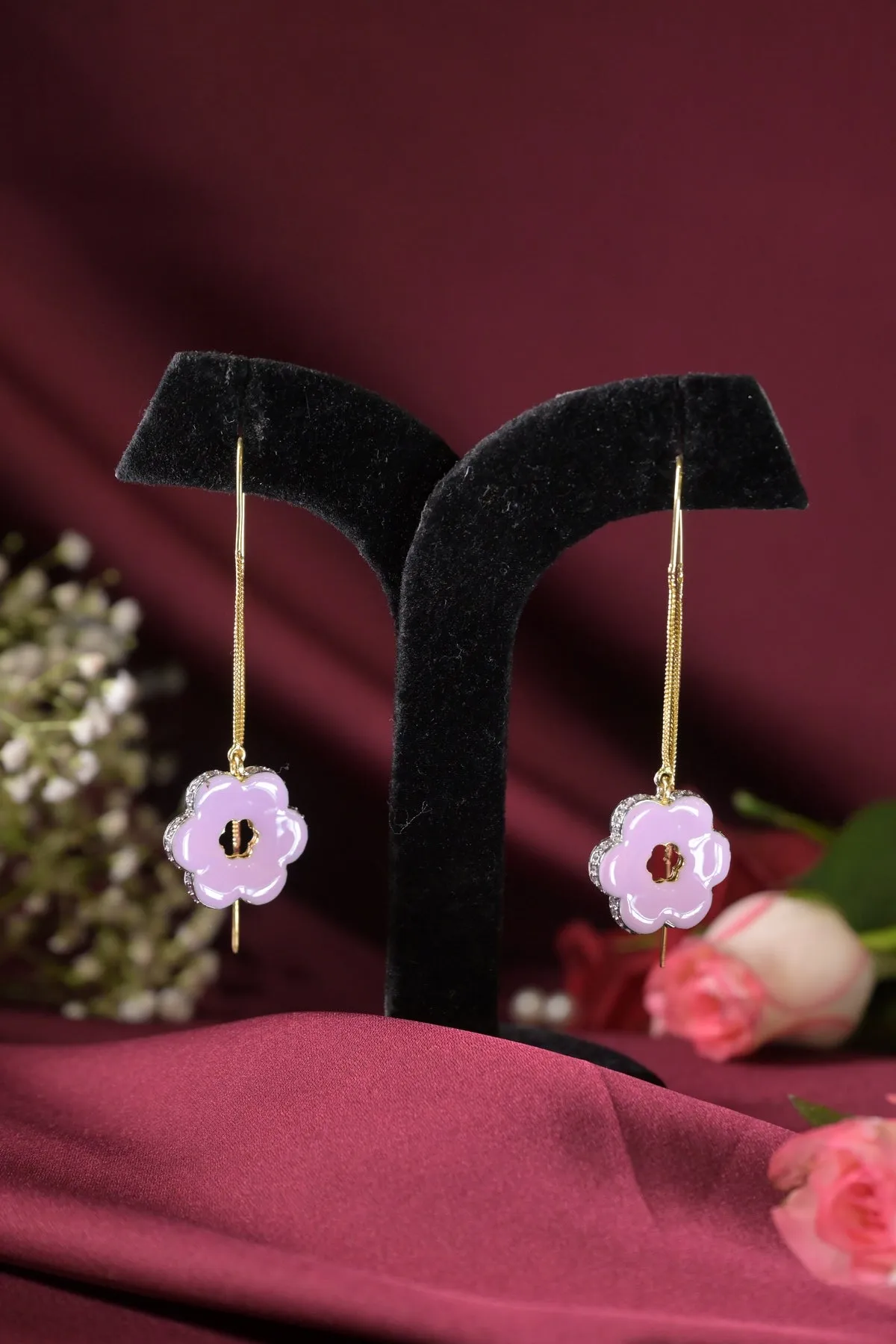 Anahita Sui-Dhaga Flower Drop Earrings