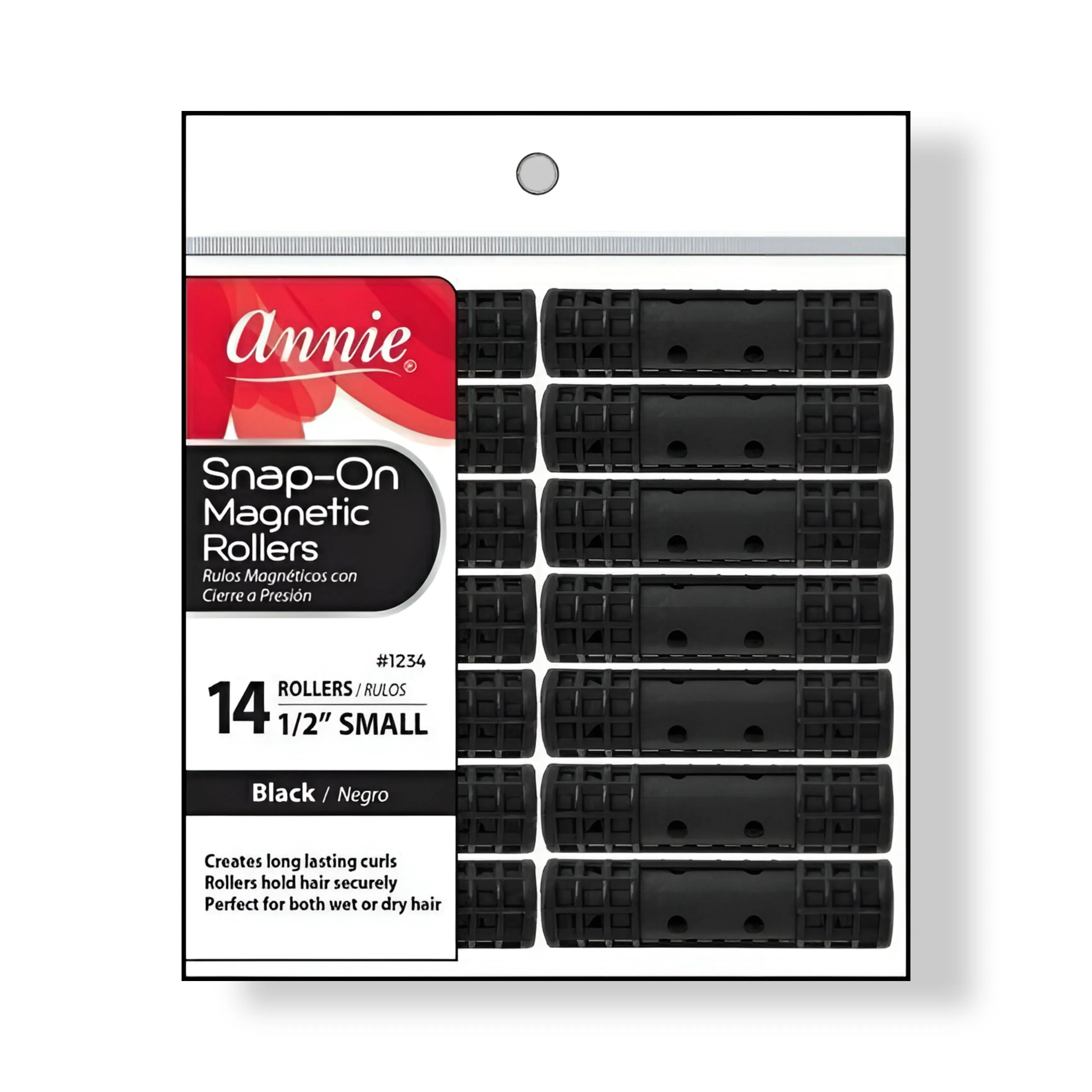 Annie Snap-On Magnetic Rollers (Black)