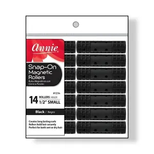 Annie Snap-On Magnetic Rollers (Black)