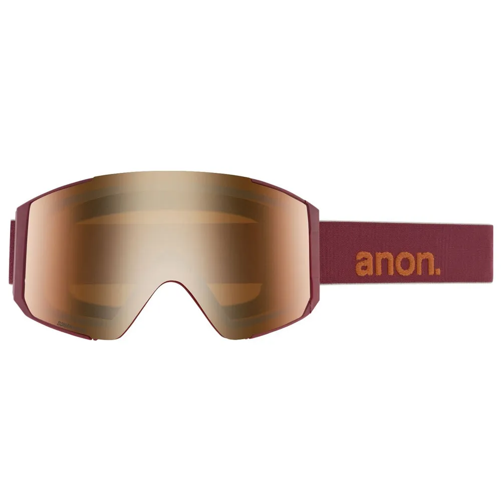 Anon Sync Snowboard/Ski Goggles  - Maroon/Sonar Bronze