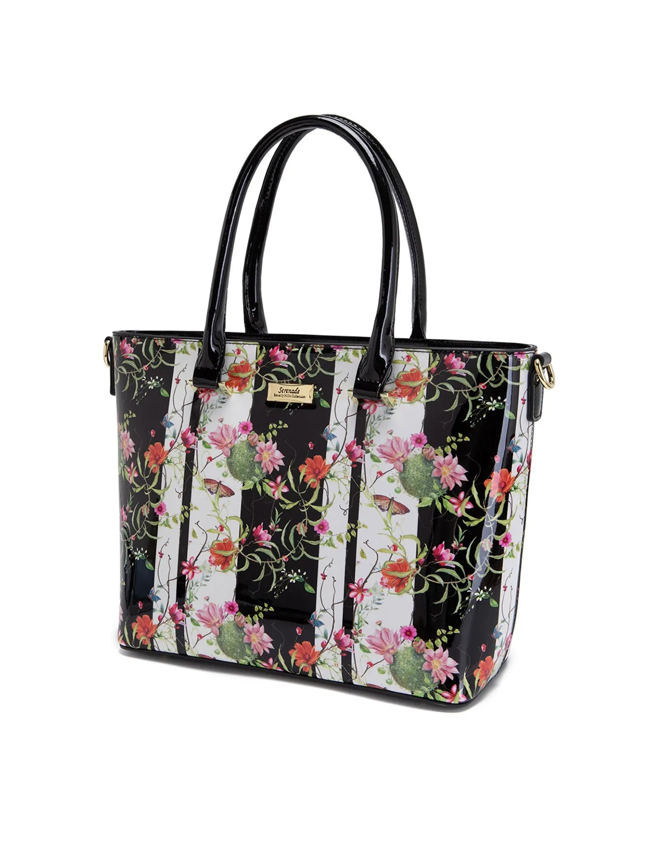 ANTHEA PATENT LEATHER GRIP HANDLE BAG- SF16-8787