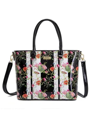 ANTHEA PATENT LEATHER GRIP HANDLE BAG- SF16-8787