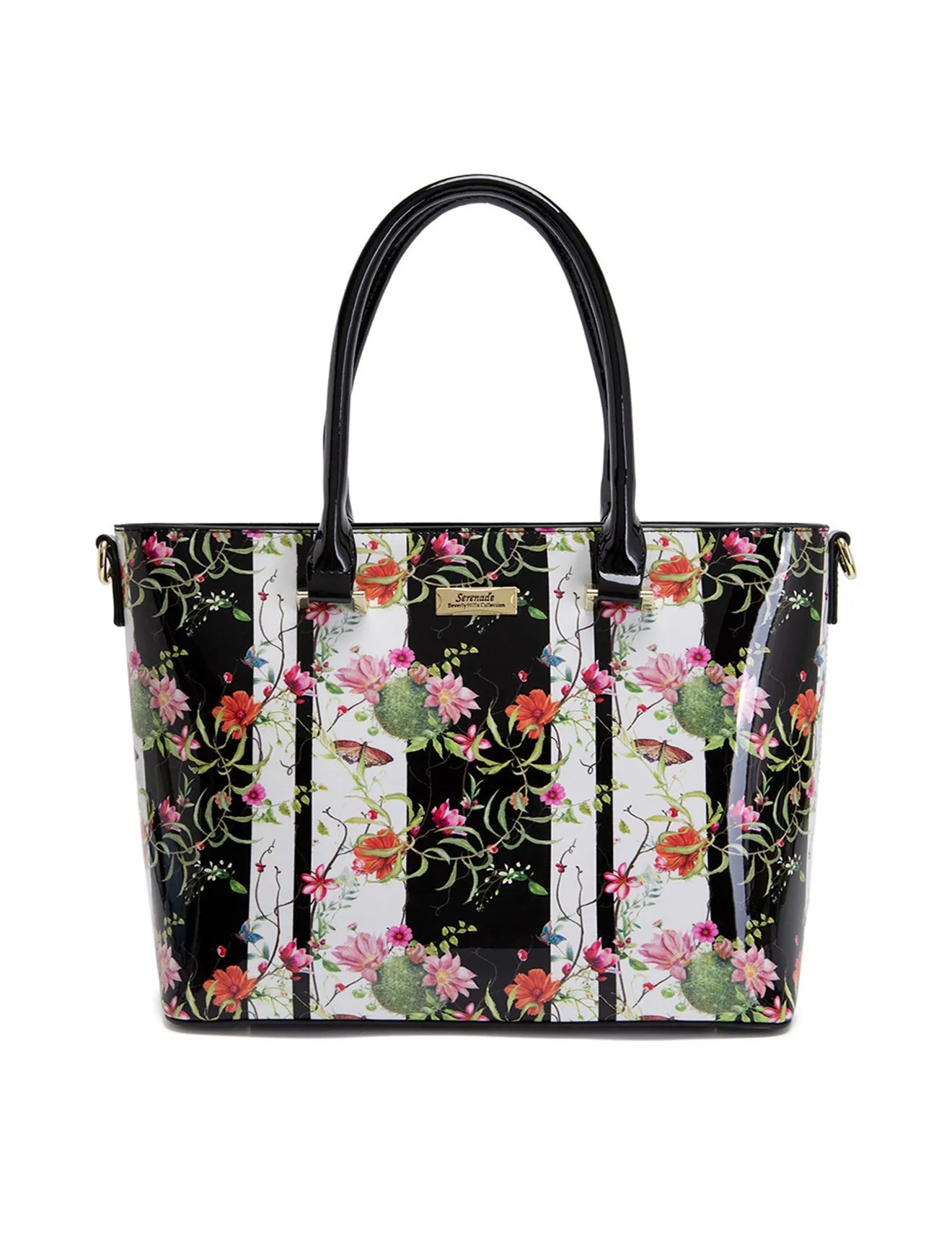 ANTHEA PATENT LEATHER GRIP HANDLE BAG- SF16-8787