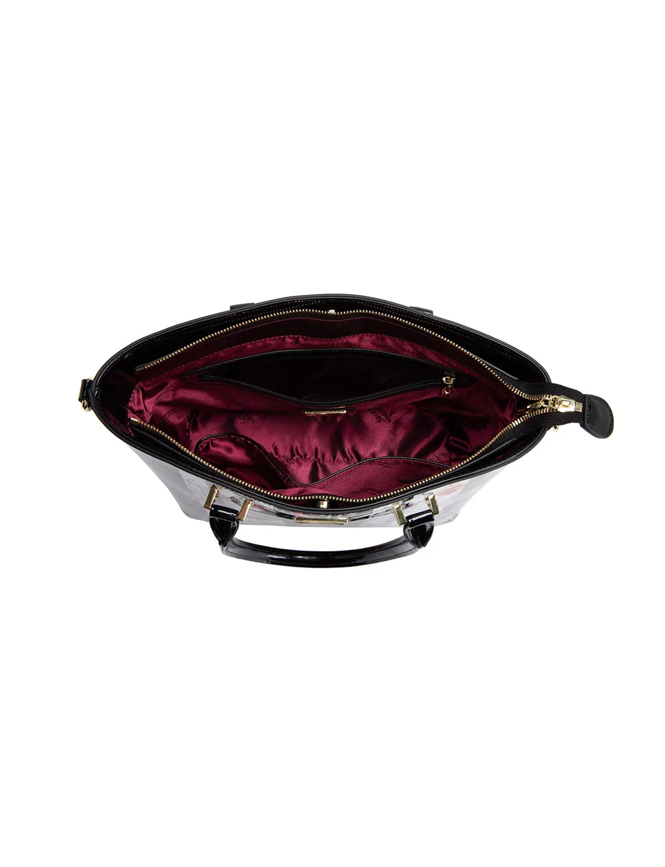ANTHEA PATENT LEATHER GRIP HANDLE BAG- SF16-8787