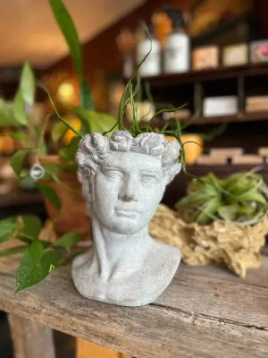 Anthropology Man Scultpure Planter Pot