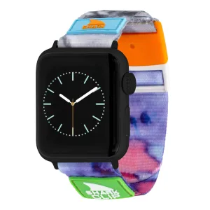 APPLE WATCH™ CLIP STRAP TIE DYE MAGENTA/BLUE