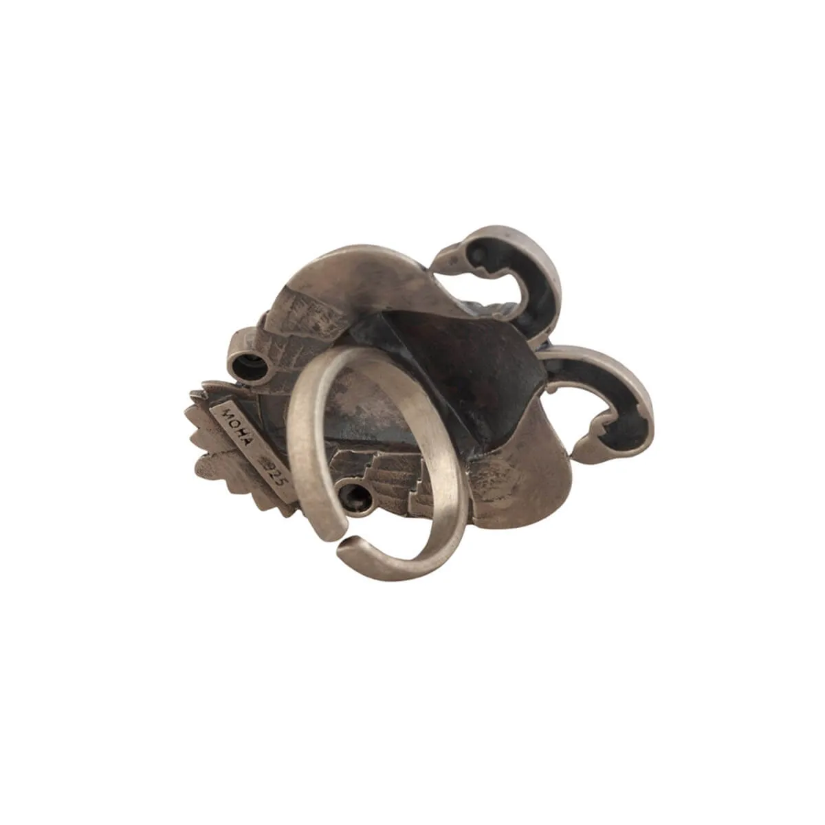 Aras (Gandabherunda) Silver Finger Ring (Big) by MOHA