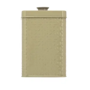 Artisan Street Embossed Storage Can - Green