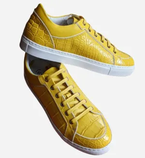 Ascot Sneakers - Yellow Alligator