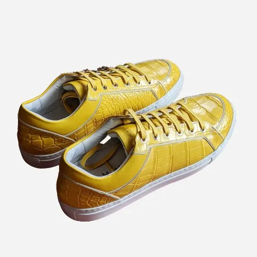 Ascot Sneakers - Yellow Alligator
