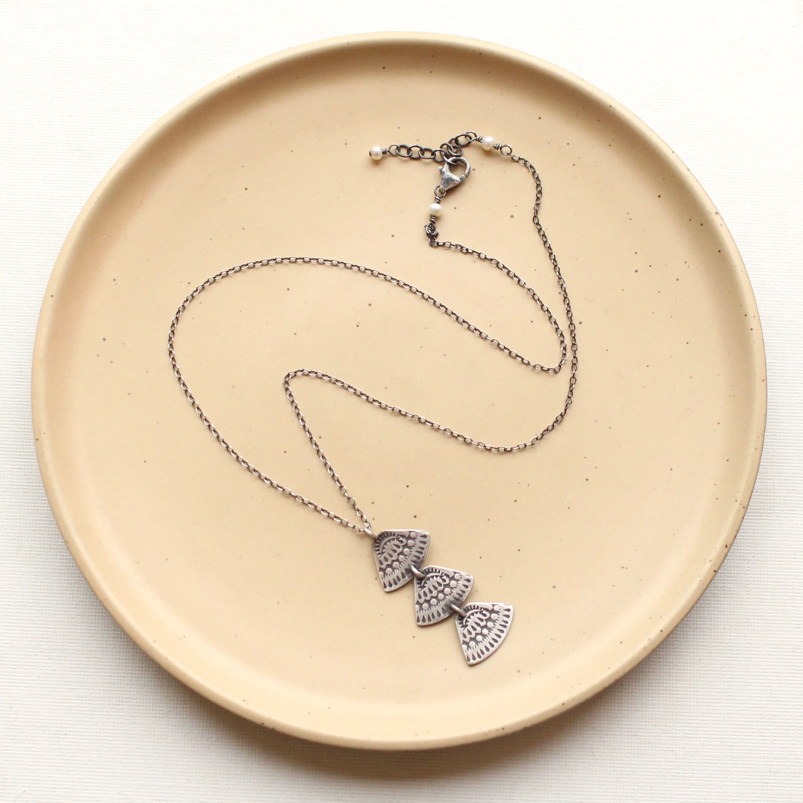 Asmi Trio Triangle Pendant Necklace