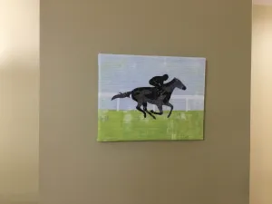 At the Downs Wall Quilt on Frame