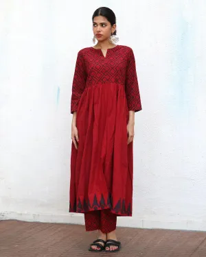 Aurora Blockprinted Cotton Kurta Set - NOMAD