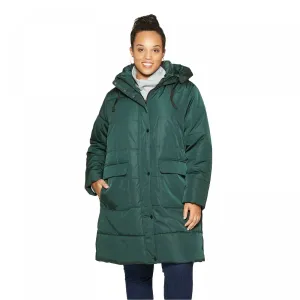 Ava & Viv Women's Plus Size Long Sleeve Quilted Puffer Jacket