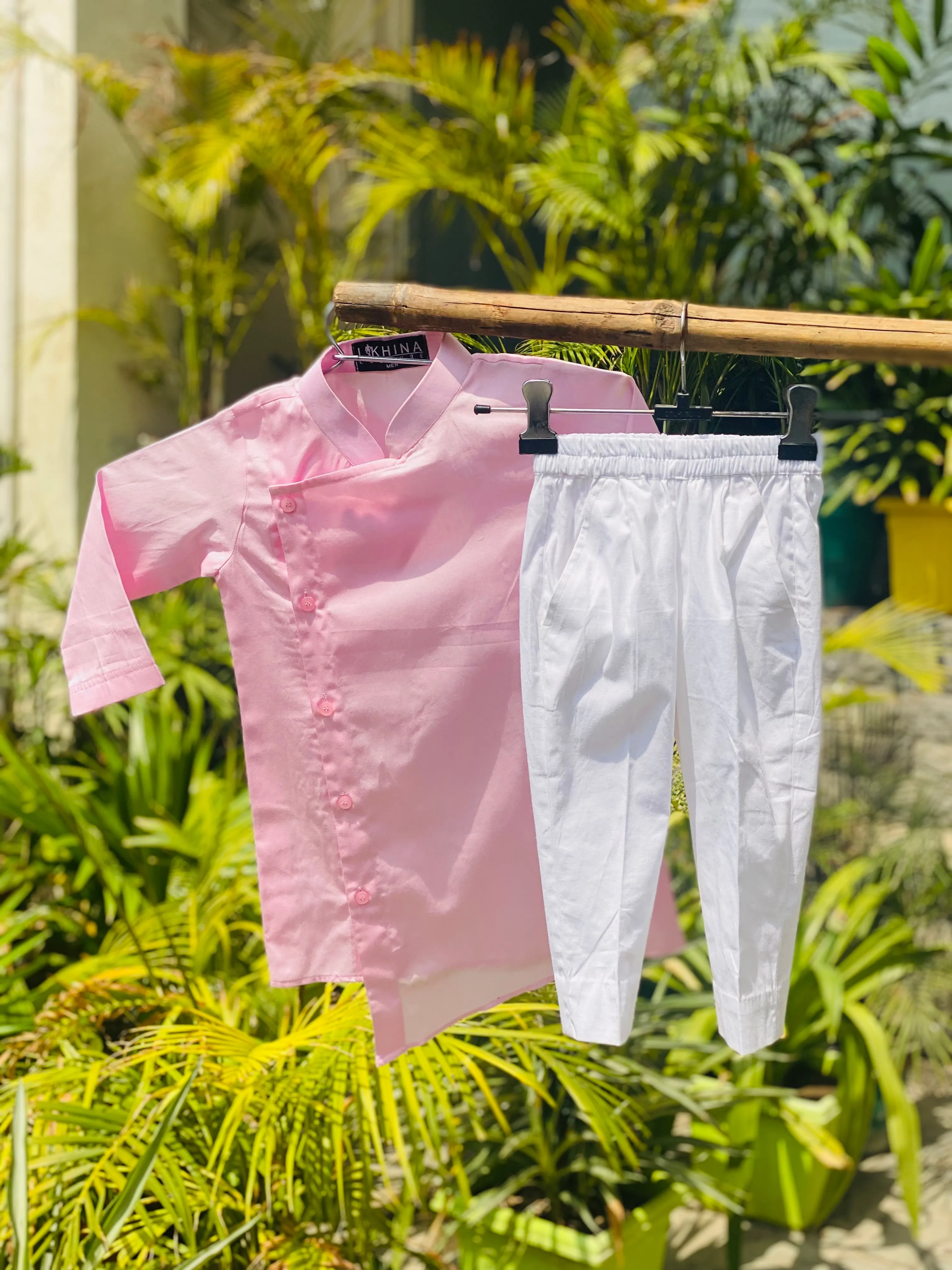 Baby Pink Kurta Set