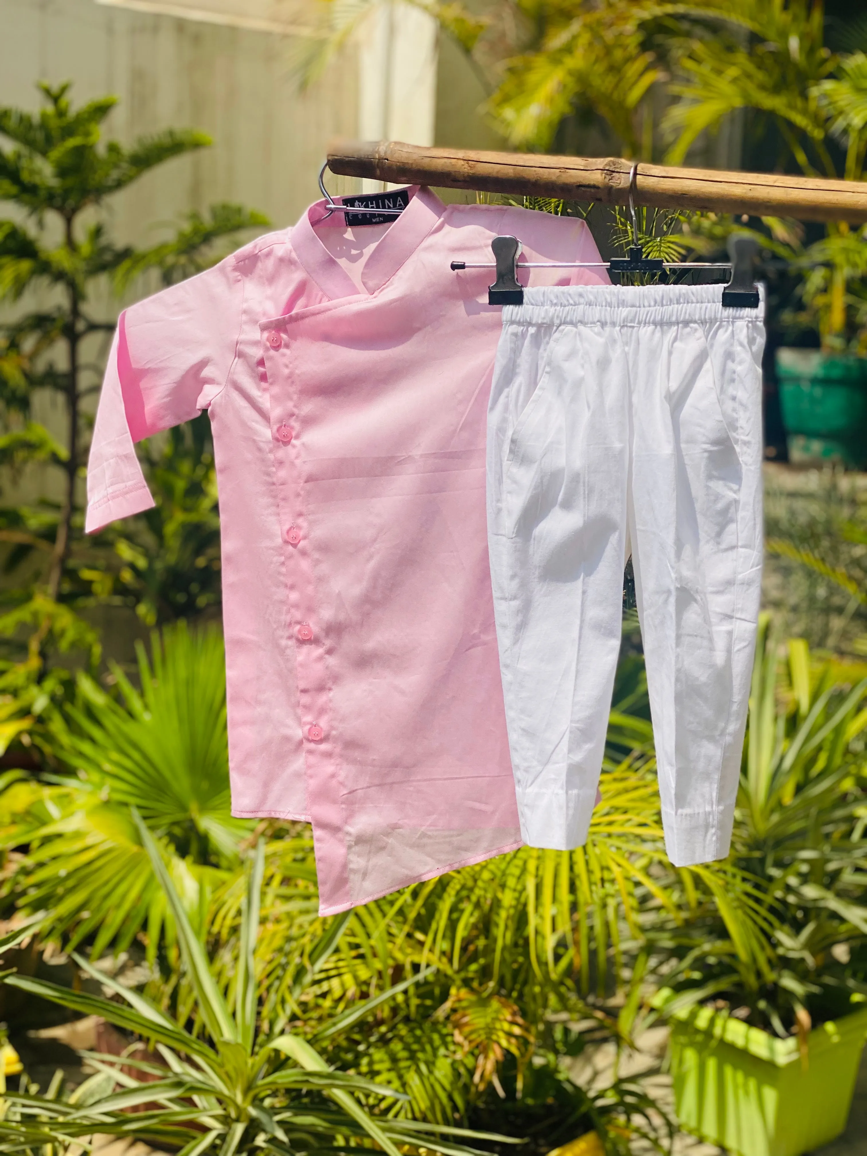 Baby Pink Kurta Set