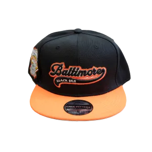 BALTIMORE BLACK SOX BLACK LEAGUE CHAMPS FITTED HAT (BLACK)