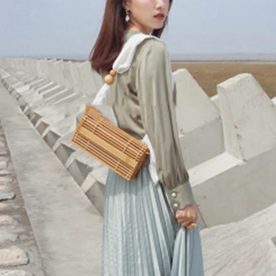 Bamboo Ribbon Bag