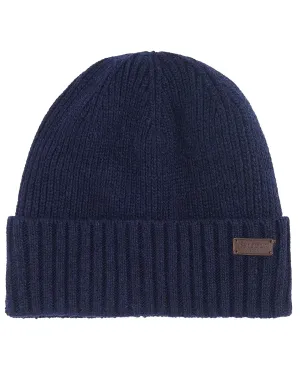 Barbour Mens Carlton Beanie Hat Navy