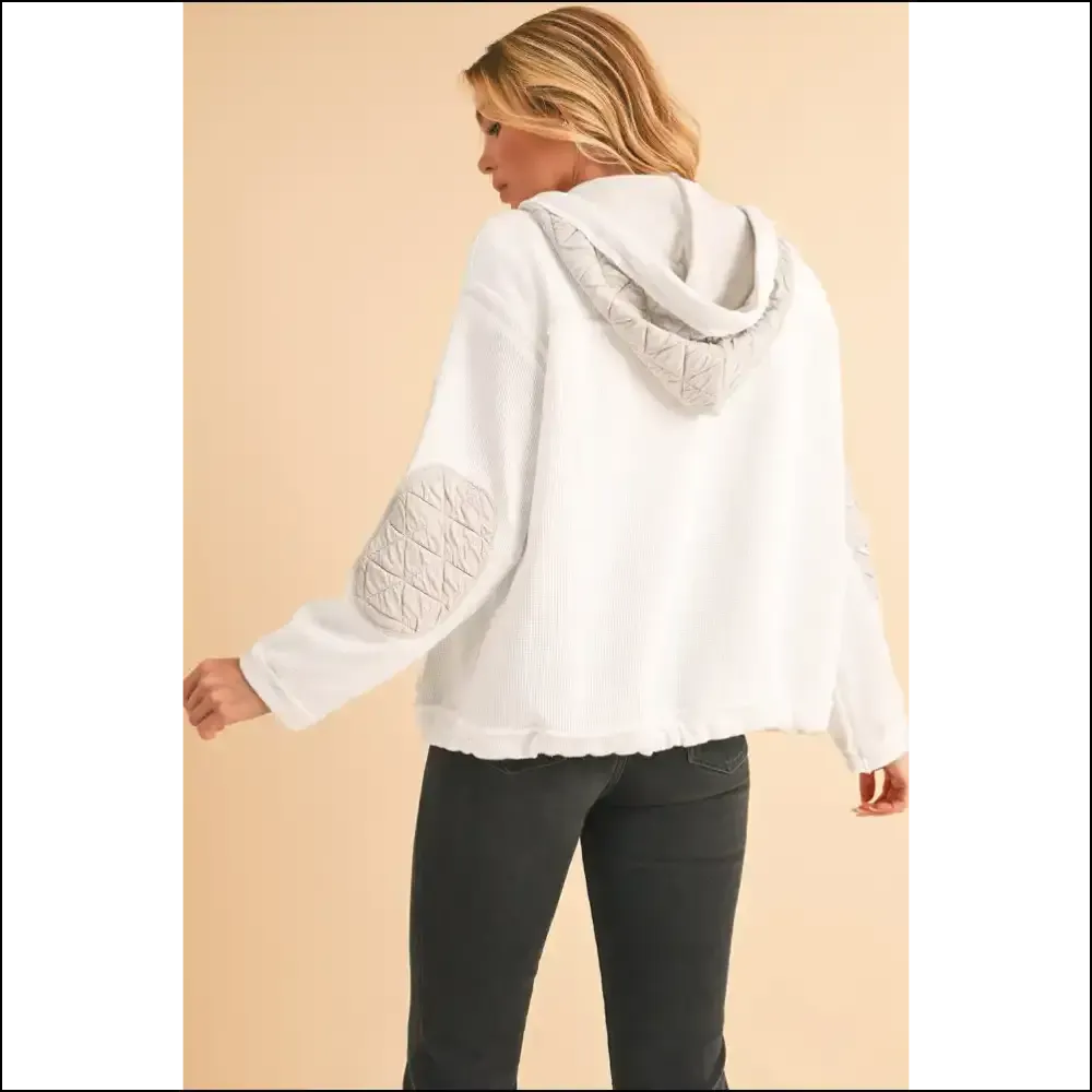 Beige Quilted Patchwork Hooded Jacket: Basically a Wearable Hug! Needful Things 🥰