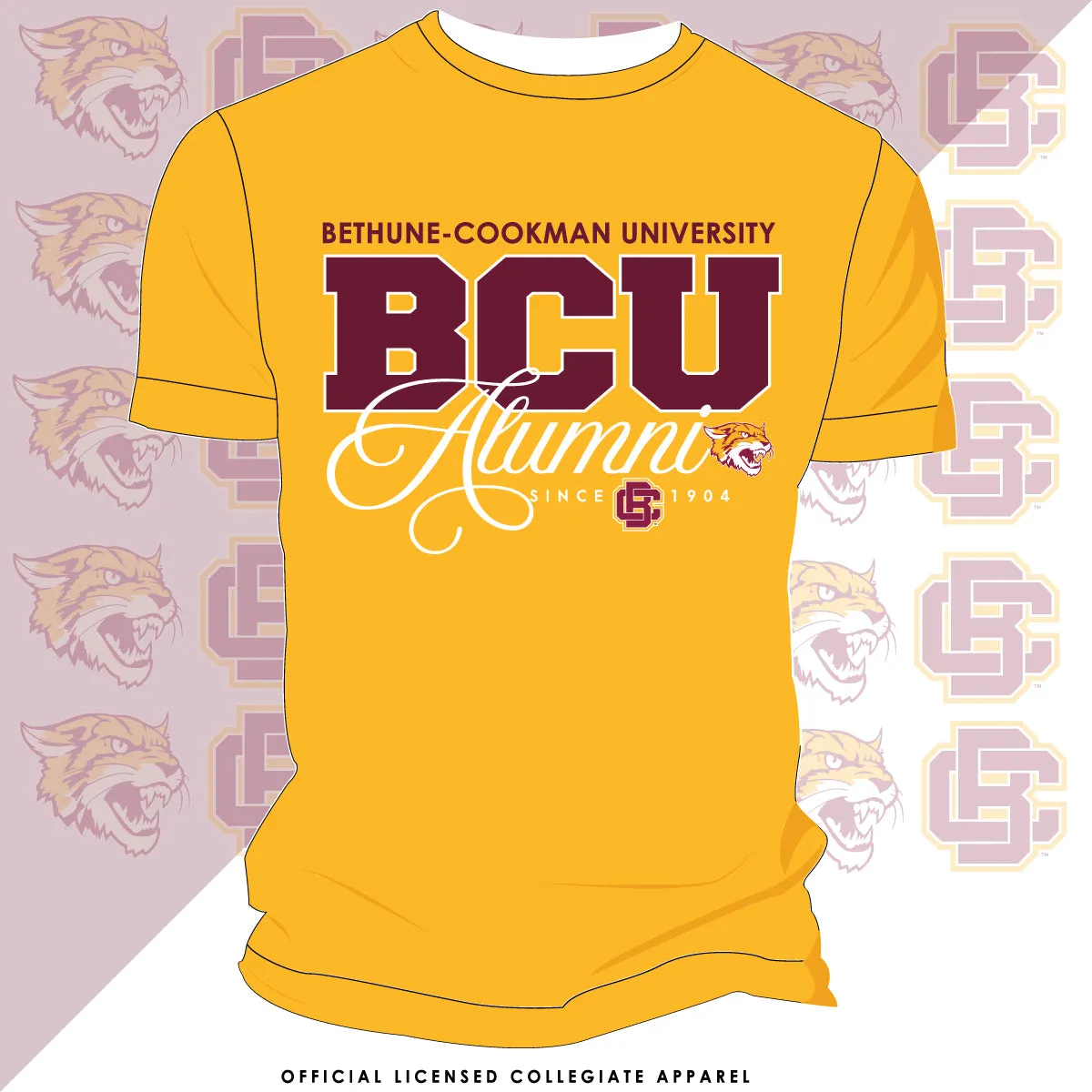 Bethune-Cookman | FANCY ALUMNI Gold Unisex Tees