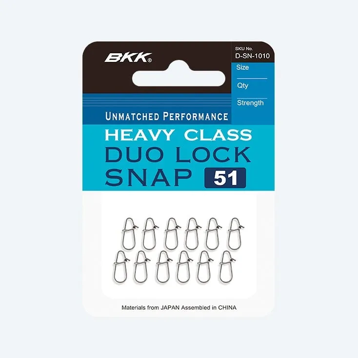 BKK Duolock Fishing Lure Clip Snap