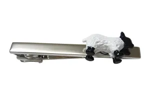 Black and White Sheep Square Tie Clip