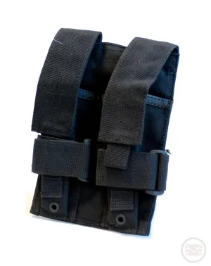 Black MOLLE 2X MP5 Magazine Pouch - Fits TiPX Mags