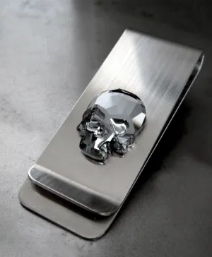 Black Skull Money Clip - Black Night Crystal