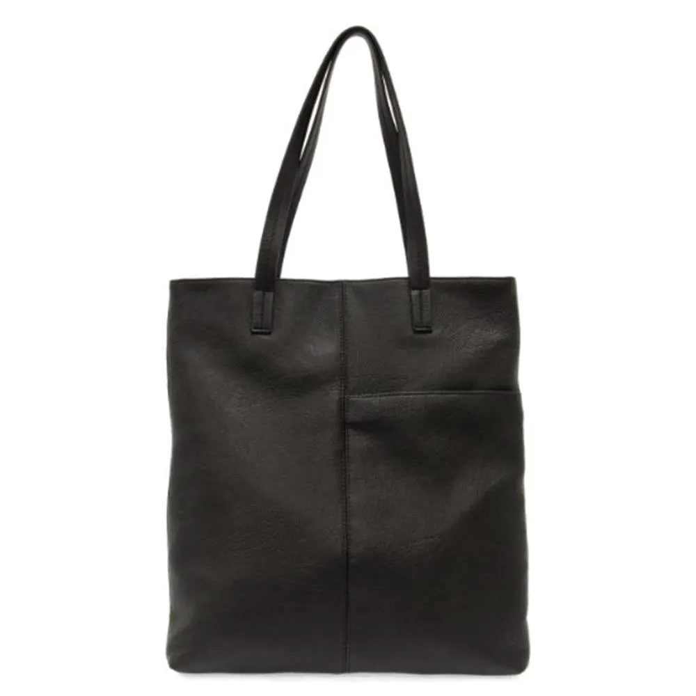Black Tabitha Front Slip Pocket Magazine Tote