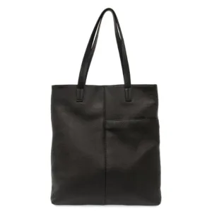 Black Tabitha Front Slip Pocket Magazine Tote