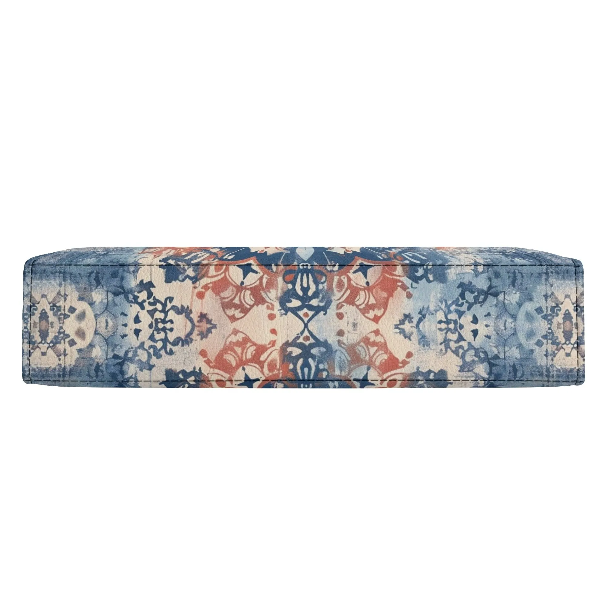 Blue Floral Mandala Bible Cover Purse – Americana-Inspired Boho Style Crossbody in Red White and Blue