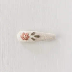 Blush Flower 2in Snap Clip
