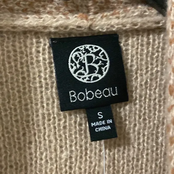 Bobeau Floral Shawl Collar Longline Cardigan