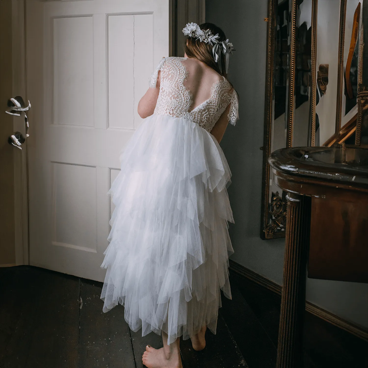 Bohemian Princess Dress - White