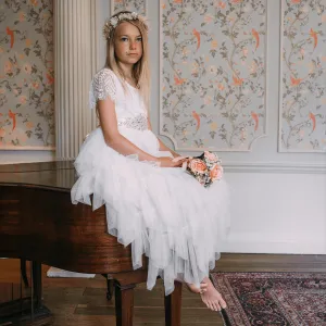 Bohemian Princess Dress - White