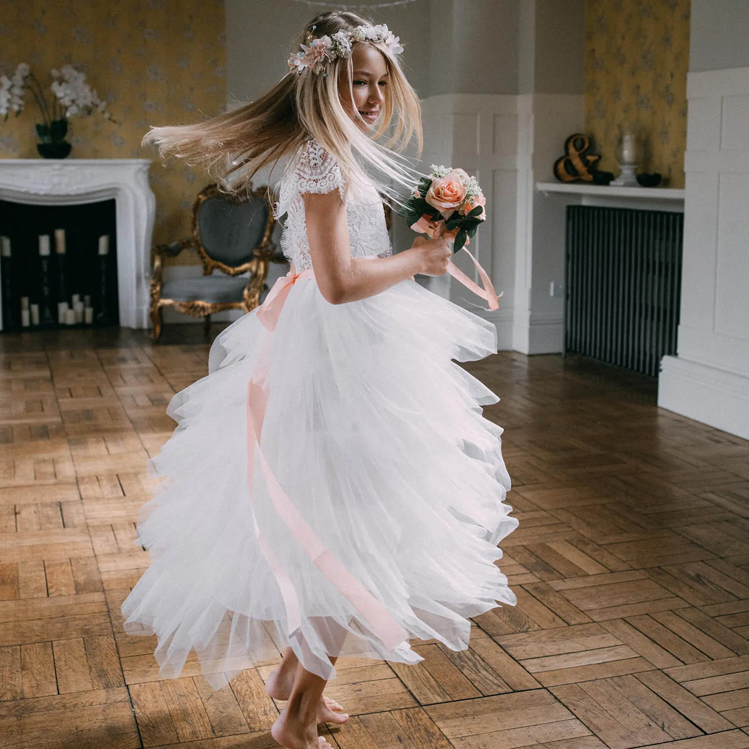 Bohemian Princess Dress - White