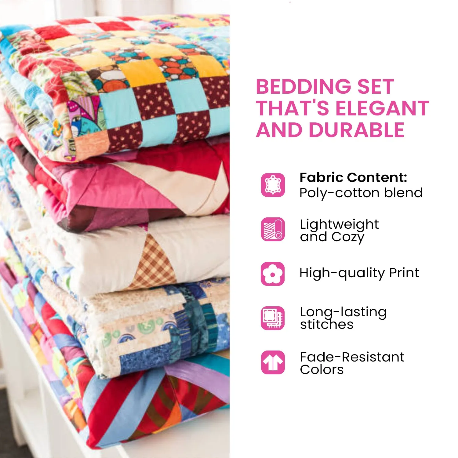 Bohemian Sunshine 3-Piece Quilted Bedding Set NCU0NNT280