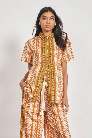 Bohemian Traders | Ripple Button up Shirt - Multi