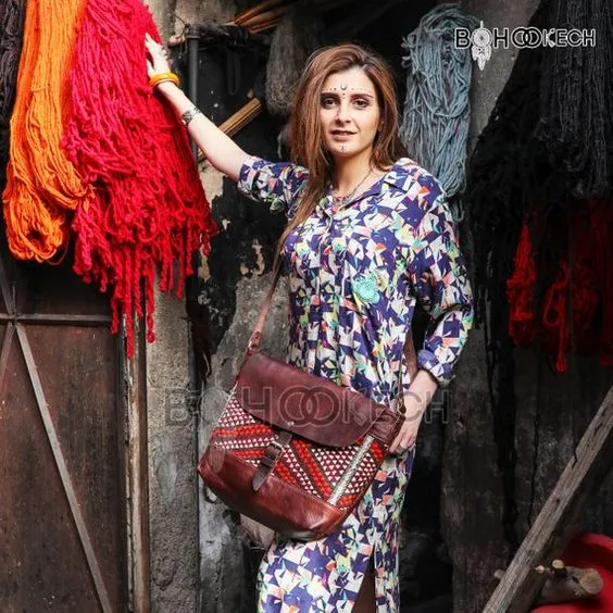 Bohemian women bags, kilim bag